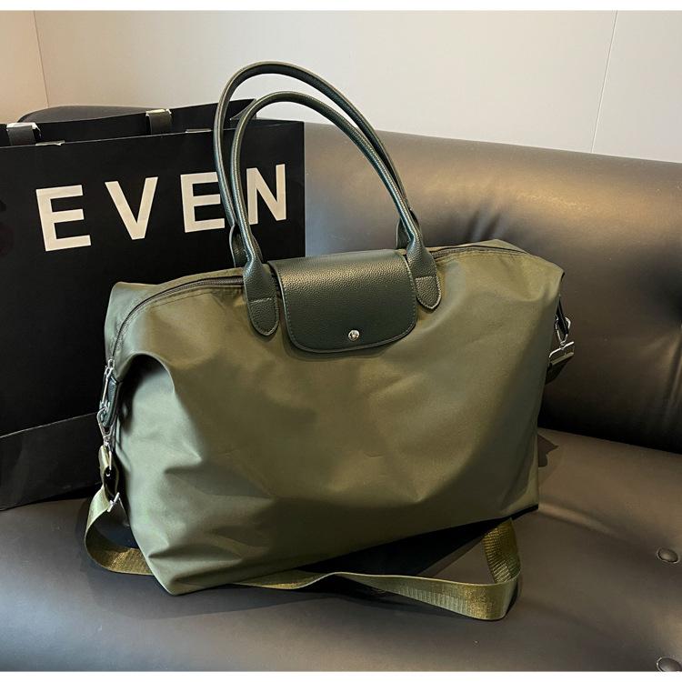 

Мамина сумка-тоут для поездок на работу, вышитый нейлон, большая вместимость, дорожная сумка, портативная сумка на одно плечо, сумка под мышкой Small зелёный