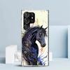 Animal Oil Painting Horse Phone Case For Samsung Galaxy S24 S25 Edge S26 Ultra S22 S23 Plus S21 + S20 FE Soft TPU Back Cover Gal