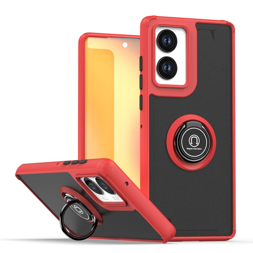 Armor Matte Case For Motorola Moto Edge 5G  Cover Ring Magnetic Holder Stand Shockproof Shell Fundas