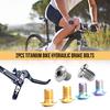 RISK TC4 Titanium Bike Hydraulic Brake Cylinder Bolts Bicycle Brake Cylinder Screw