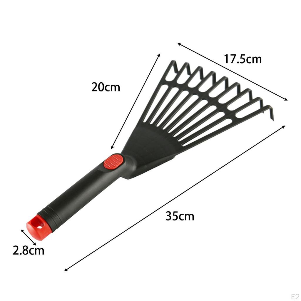 Grass Leaf Rake Portable for Lawn Leveling Yard Grooming Leaves