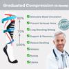 1Pair Compression Socks For Men & Women 20-30 Mmhg Knee High -Best Support For Medical, Athletic, Sports, Travel,Running Nurses
