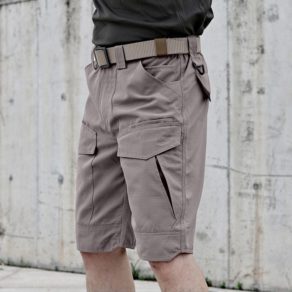 Men's Summer Cargo Shorts Breathable Lightweight Multi-Pocket Outdoor Hiking Knee Length