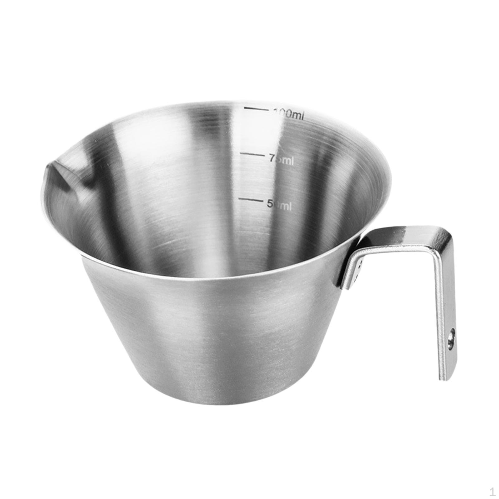 

Чашка для эспрессо 100 мл из нержавеющей стали со шкалой для кухни, отеля, кафе argent