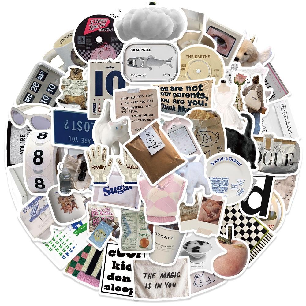 Ins Sticker Cartoon 57 Niedliche Wasserdichte DIY Dekorationen Für Tassen Kopfhörer Handyhüllen