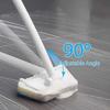Bathroom Cleaning Brushes Multi-Functional Brush Trapezoidal Design Long Handle Removable Sponge Household Tool for Wall Bathtub Ceramic Tile Clean