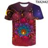 New Men Women Children Summer Flower 3D Print Short Sleeve T Shirt Fashion Casual Harajuku Streetwear Tops Cool Tees