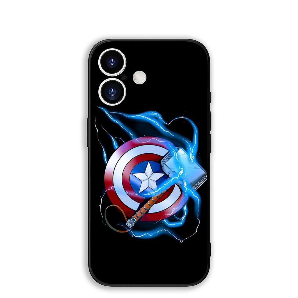 Cover for Samsung Galaxy S25 S24 S23 Fe Ultra Plus S7 Edge A05 A06 A16 A15 A35 Phone Case Captain America Marvel Shield