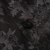Jacquard Satin Material Button Down Herrenhemd Sommer Weiche Hemden Mann Vintage Street Shirts