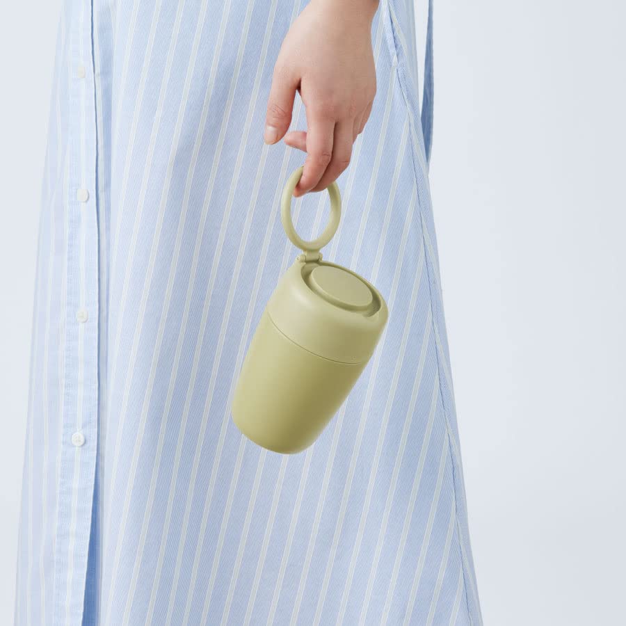 MOTTERU Anywhere Drip Thermos Bottle (Caramel Beige) Thermos Stainless Steel Bottle, Hot Coffee, Coffee Thermos, Double-Layered Vacuum Wall,