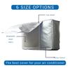 2 Size Air Conditioner Cover Outdoor Unit Protective Cover Main Machine Cover Sun-Proof Waterproof Anti-Dust Protector Bag