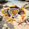 Custom Name Personalized basketball team Print Beach Towel, for Trip Camping Beach Party Home Decor, Birthday Gift for Family & Friends
