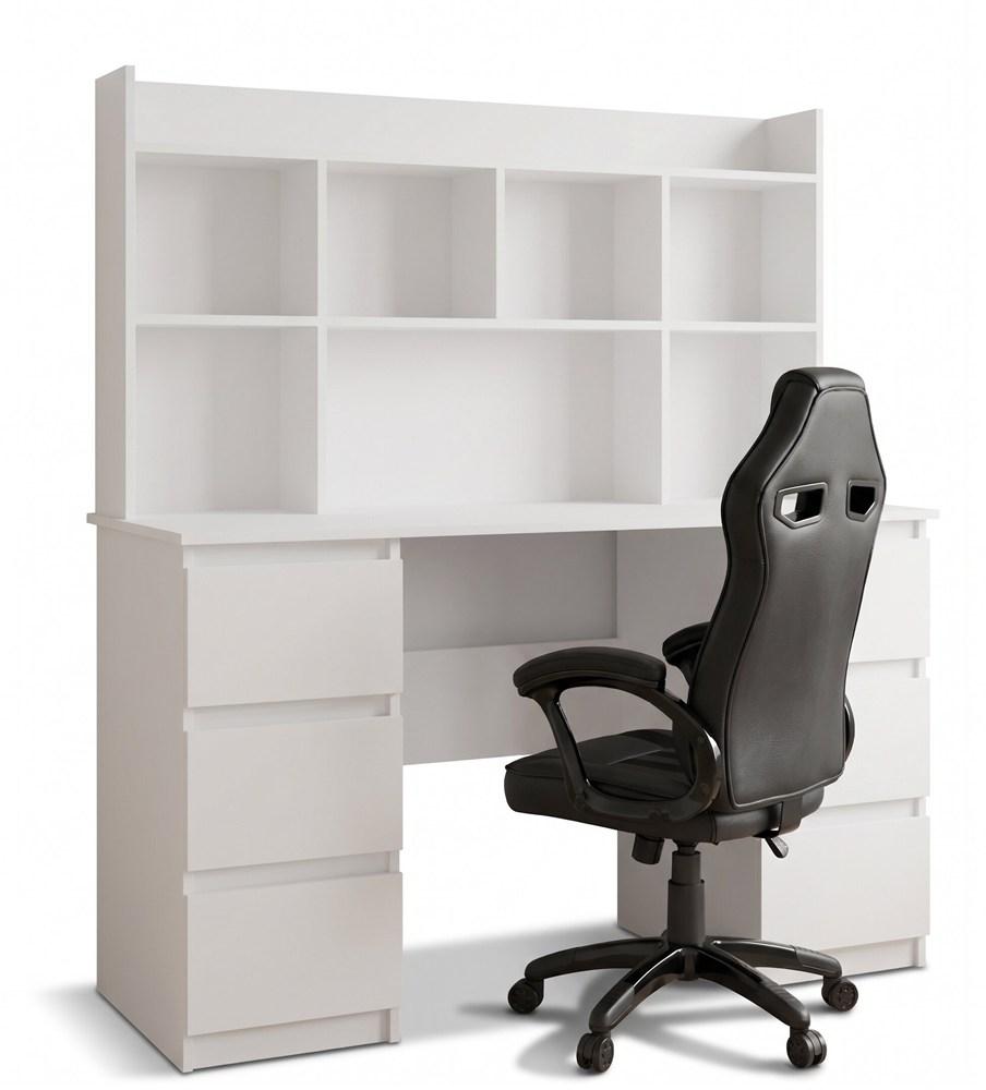 KUBA Desk with Top Unit White