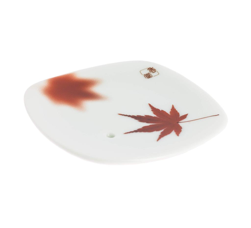 Nippon Kodo Yume no Yume Autumn Nishiki Incense Plate (Autumn Leaves)