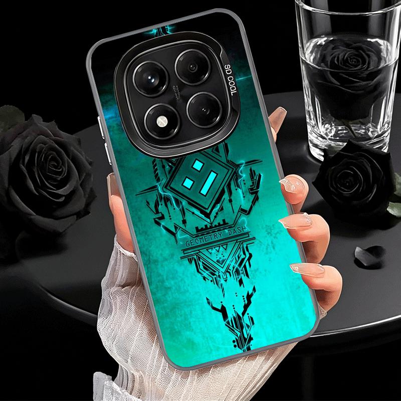 Geometry Dash Game Soft Phone Case for Xiaomi Redmi Note 13 14 15 Pro Plus 12S 12 11S 11 11T 10S 10 Shockproof Cover Back Shell