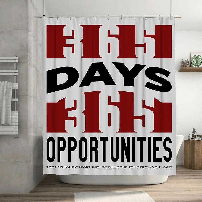 

Modern Design Shower Curtain Waterproof Red White Black Colorful Decoration For Bathroom Decorate Home Living Room Accessories H W60H190(CM)-1 Pcs