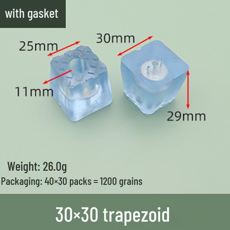 Transparent Anti-Slip Furniture Leg Pads, Heightening Round Moisture-Proof Foot Protectors for Chairs, Tables, Sofas