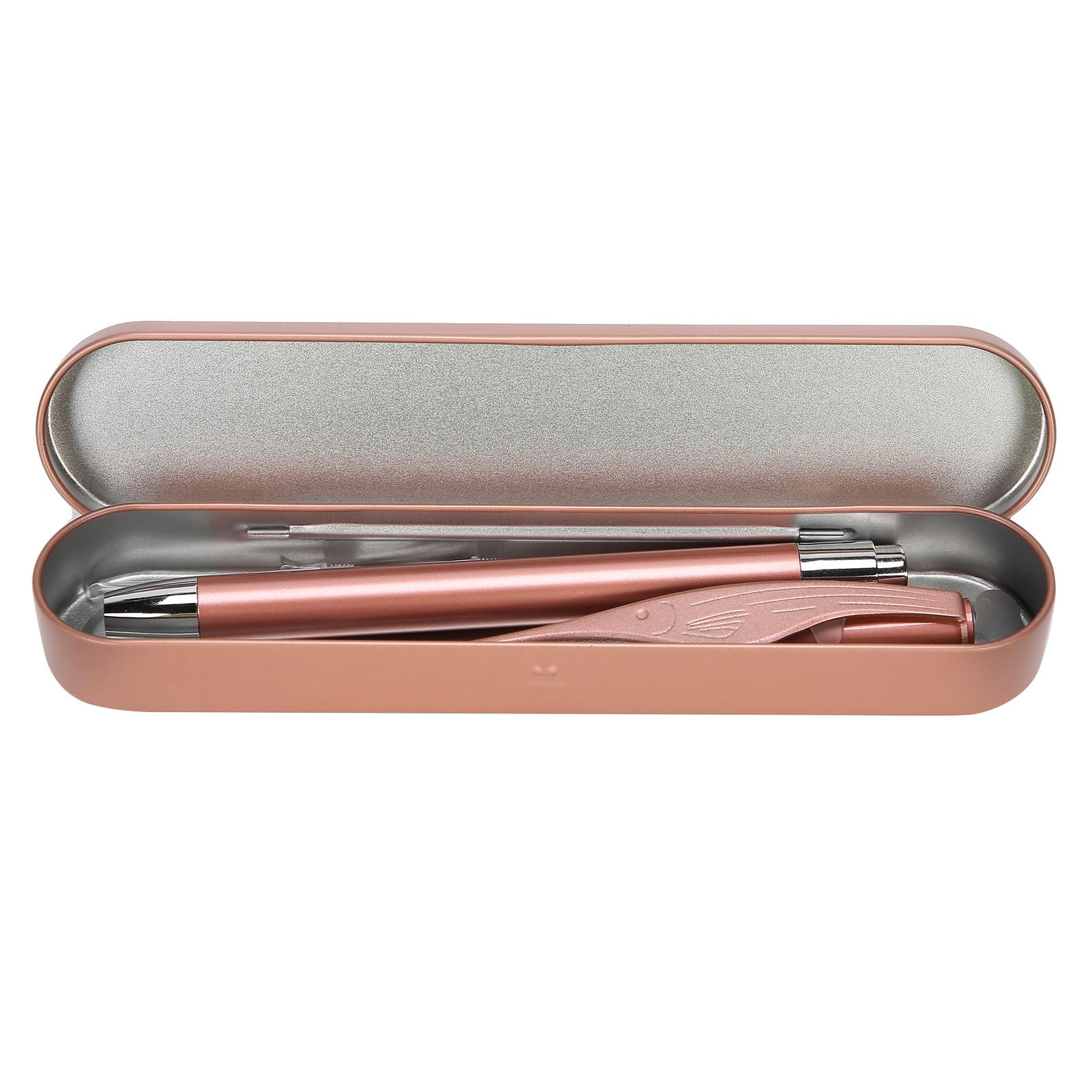 

2Sets LED Luminous Earwax Removal Spoon Tweezers Kit Portable Ear Pick Cleaner with Carry Case for Baby Family