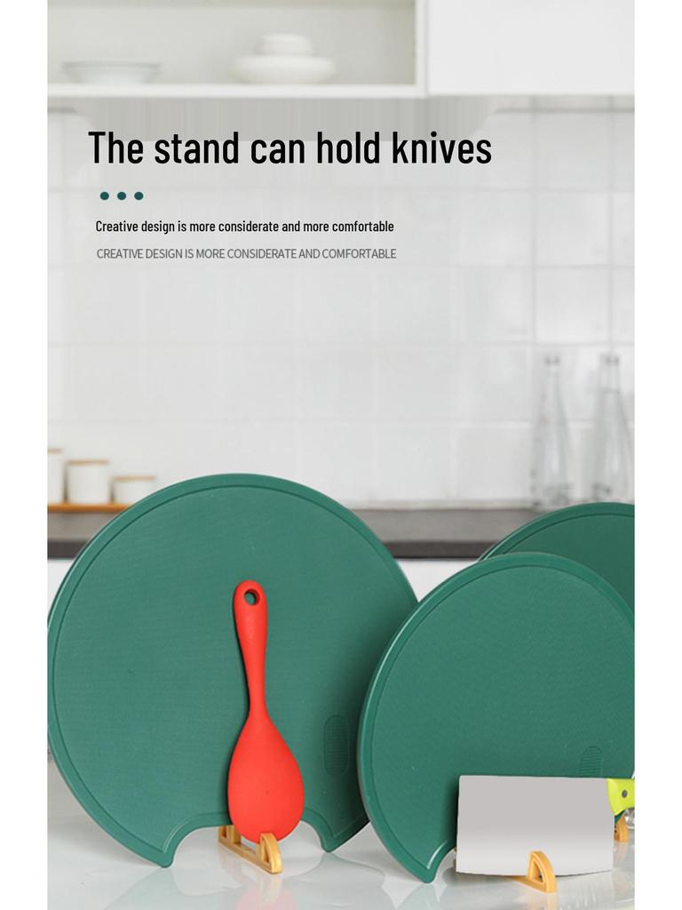 Anti-Mold Rotatable Plastic Cutting Board with Stand