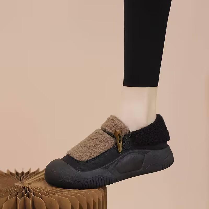 

Женская зимняя спортивная обувь Bean Shoes с подкладкой на одну ногу, теплая, удобная, вулканизированная 39 хаки