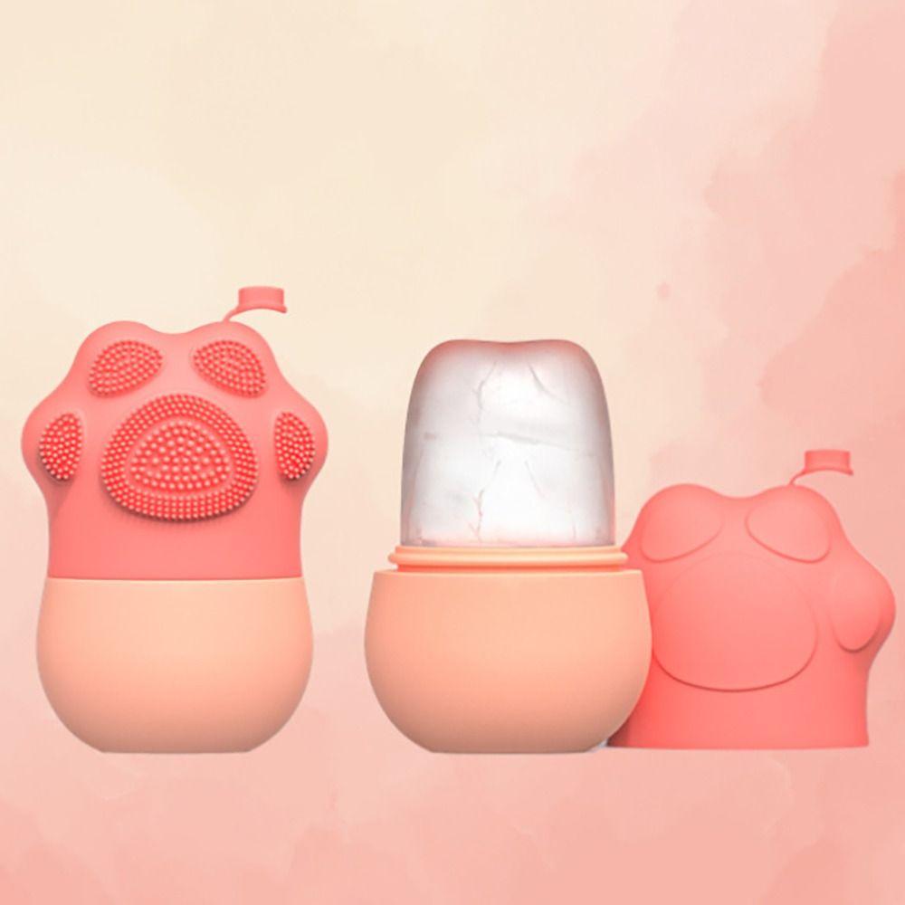 Lifting Contouring Facial Ice Rollers Face Massager Ice Holder For Face Silicone Ice Cube Trays