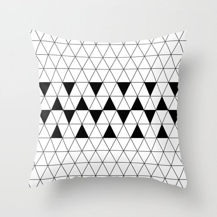 Home decorated black and white geometric cube letter printing cushion  car bedroom living room sofa pillow sleeve