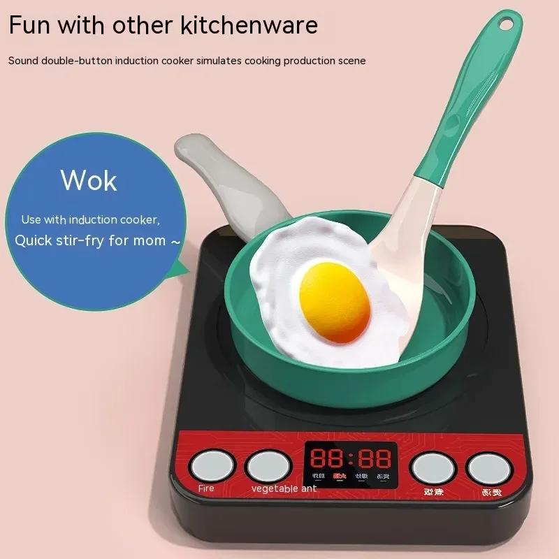 Kids Kitchen Toys Set 92 PCS Play Kitchen Accessories Kit with Play Pots Pretend Food Cooking Toy Toddler Girls Boy Gift