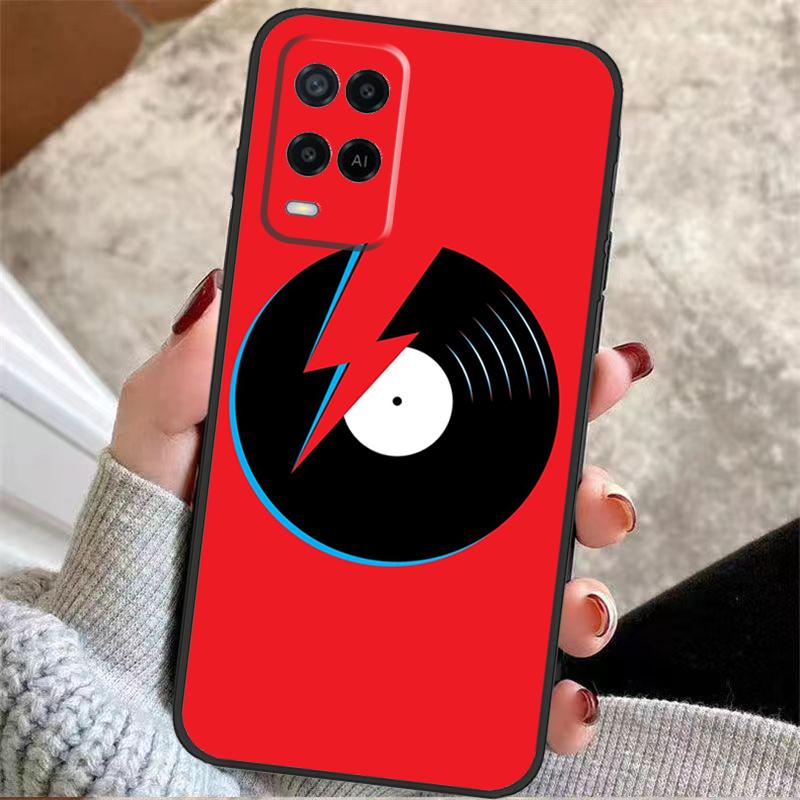 Vinyl Record Retro Case For Oppo A40 A16 A76 A96 A60 A98 A58 A78 A18 A38 A80 A77 A57 A17 A74 A54 A94 A15 A5 Pro
