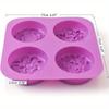 Flower Silicone Soap Molds, Homemade Soap Mold, Muffin, Pudding, Jelly, Brownie and Cheesecake, Nonstick & BPA free Candle Mould