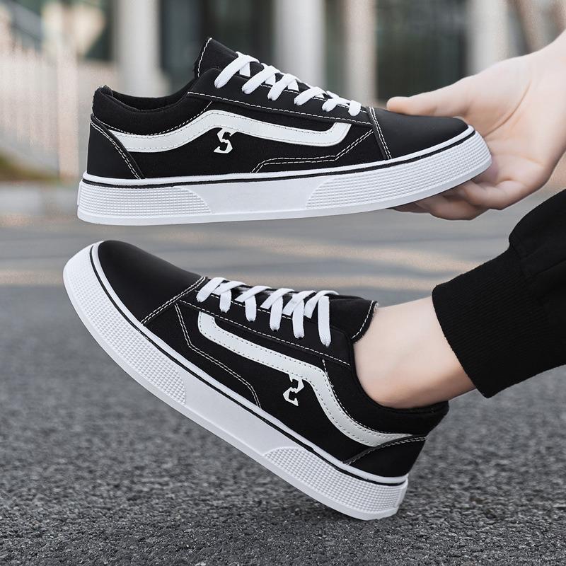 Spring and Autumn Shoes Men's Classic Low-top Canvas Shoes Student Board Shoes Men's Shoes Casual Shoes Trendy Men's Shoes