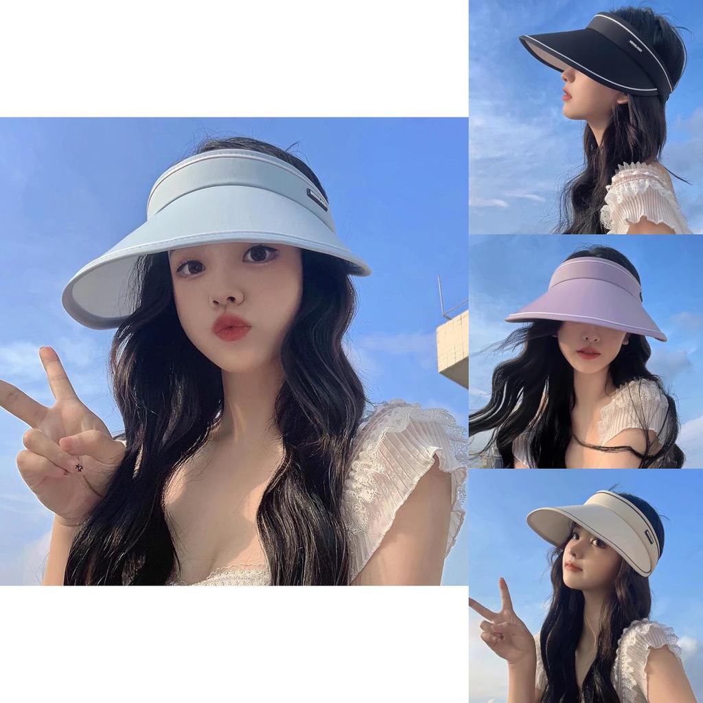 Lightweight Women's Sunshade Hat Uv Protection Foldable Big Brim For Outdoor Activities
