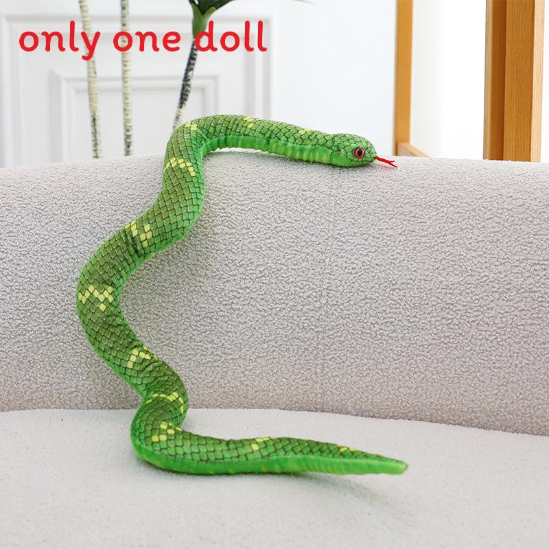Snake Plush Toy With Realistic Design For Kids And Adults Gift Collectible