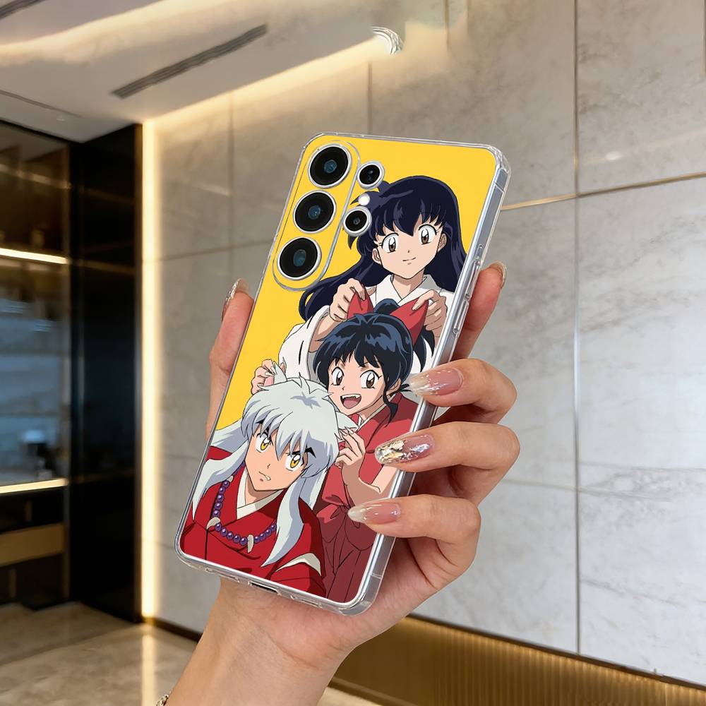L-L-Inuyasha Phone Case For Samsung S25,S24,S21,S22,S23,S30,Ultra,S20,Plus,Fe,Lite Transparent Cover