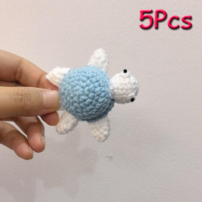 5pc Crochet Beads Animal Rabbit  Chewable Beads DIY Wooden Teething Knitting Beads Jewelry Crib Sensory Toy Baby Teether