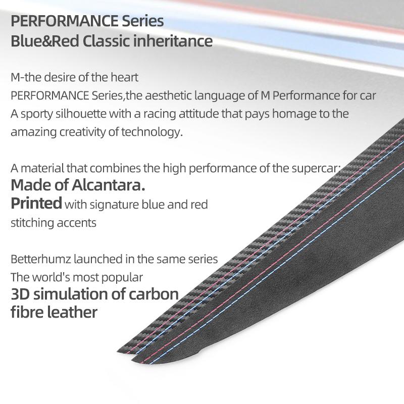 For BMW X3 G01 X4 G02 Made of Alcantara/Carbon Fiber Leather Car Interior Door Panel Trim Strips Performance Stickers Accessory