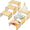 6Pcs Crysta Clear Acrylic Display Tower For Jewelry Dolls User Friendly Retail Store Organization