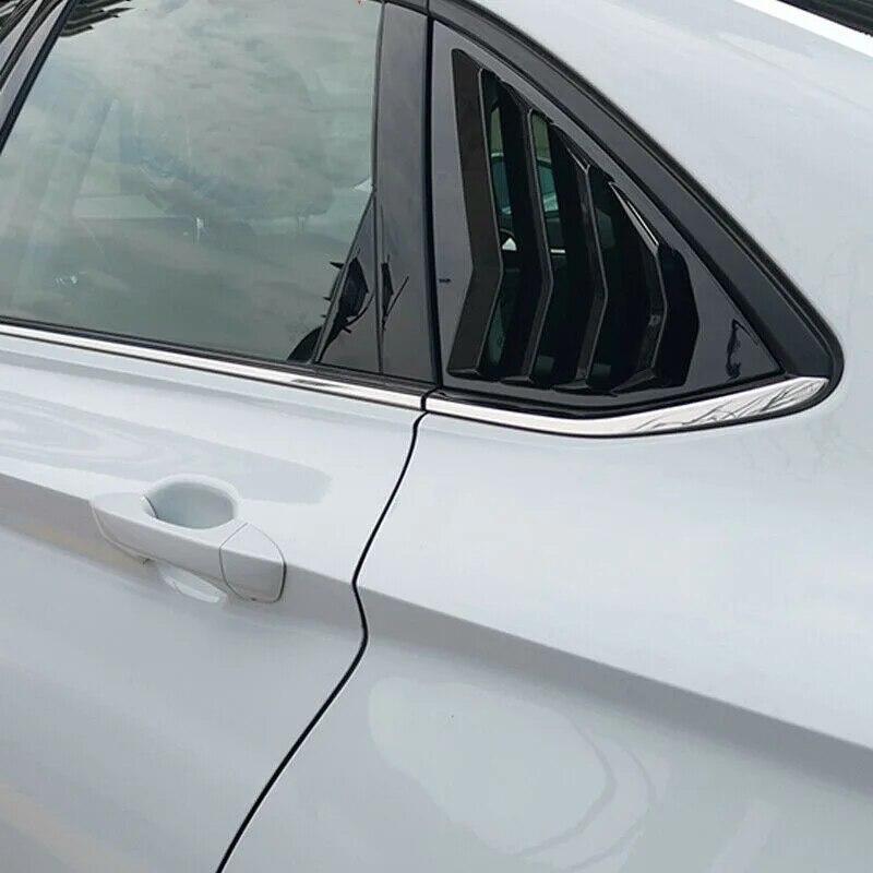 2Pcs Rear Side Window Louver Shutter Cover Trim for VW Volkswagen Jetta A7 Mk7 - Auto Accessories