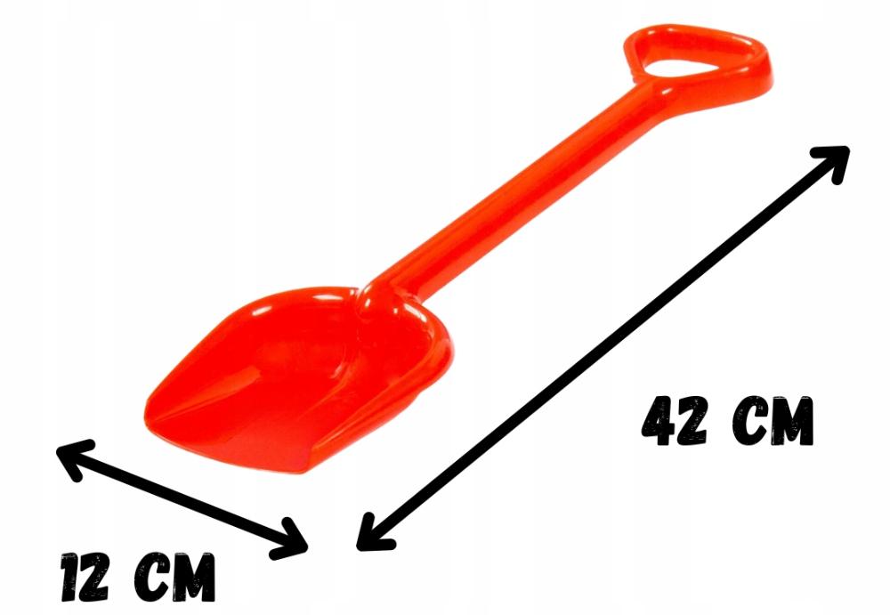 Łopata Do Piasku Na Plażę Dla Dziecka Duża Błyszcząca 42 Cm