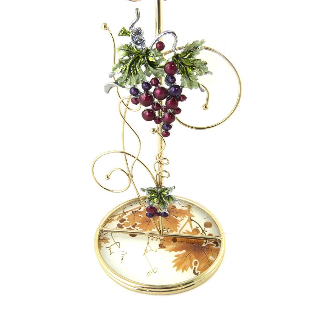 Les Trésors De Lily [N5773] - Suport pentru bijuterii „Belle de Soie” bordo și auriu