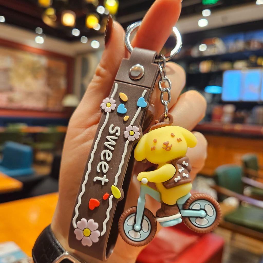 Neuer Cartoon Mond Schlüsselanhänger, Taschenkleinanhänger Pvc Weichgummi Dreidimensionaler Anti-Verlust Schlüsselanhänger