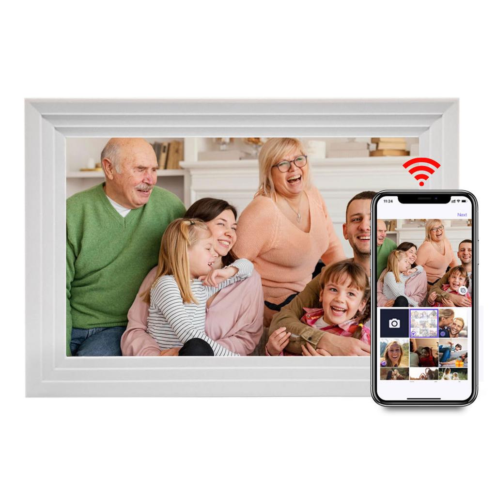 Digital Photo Frame 10.1 Inch HD   Auto Rotate WiFi Digital Picture Frame for Music Video Playback for   APP