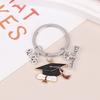 2026 Graduation Gown Cap KeyChain Ring Student Women Jewelry Personalized Accessories Fashion Pendant Gifts Forever