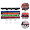 5Pcs Screwdriver Organizer and Wrench Organizer Hand Tool Holder Plastic Rail Wrench Hanger Wall Mount Rack for Garage