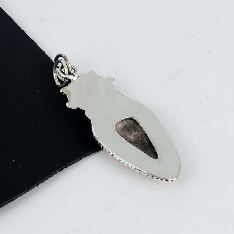 Natural Rhodochrosite Gemstone Pendant 925 Sterling Silver- Handmade Design, Everyday Wear Jewelry, Unique Rhodochrosite Pendant Father's Day Gifts