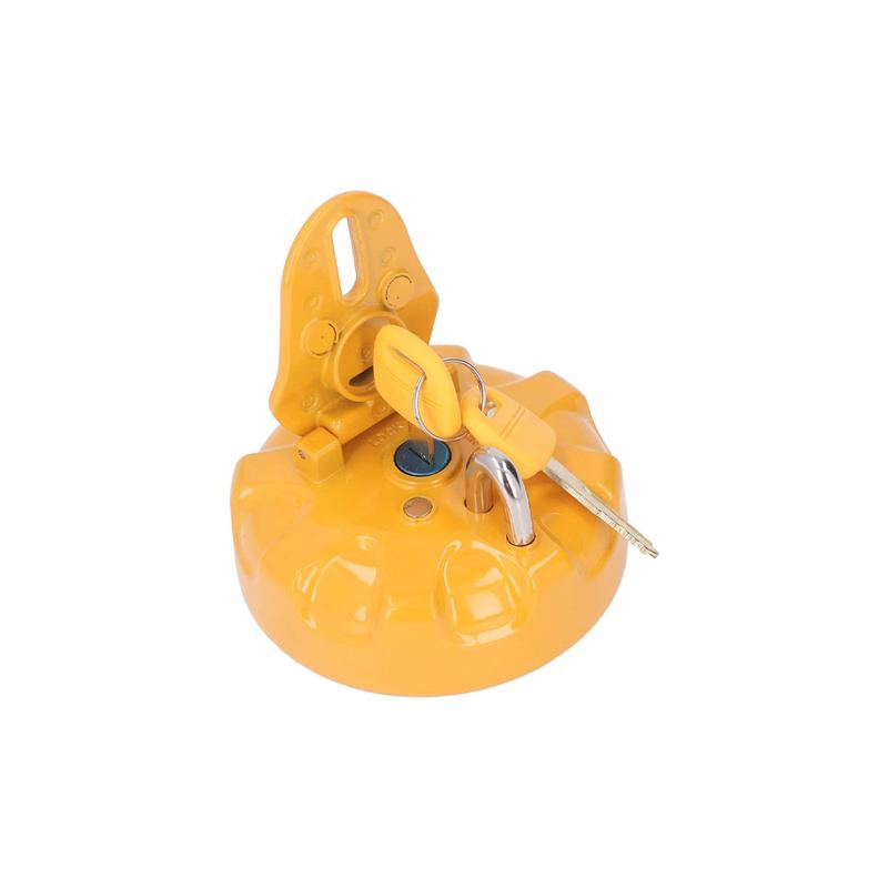Oil Tank Cover with 2 Keys Excavator Fuel Tank Cap Replacement for EVTSCan Excavator Komatsu PC200
