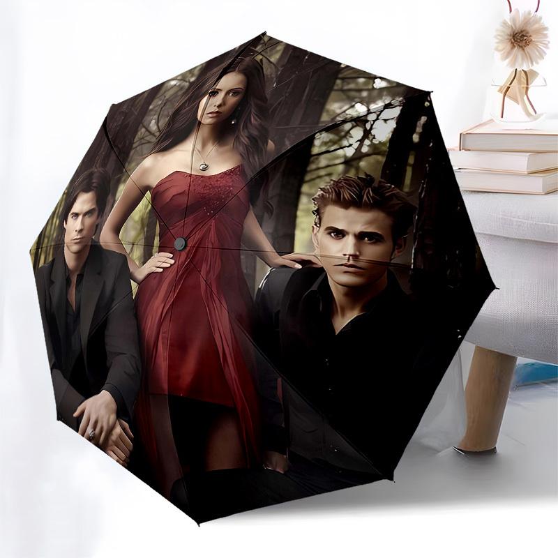 Vampire, Twilight Automatic Opening and Closing, 8 Rib Structure Portable Umbrella, Suitable for Men and Women In All Seasons Perfect Gift