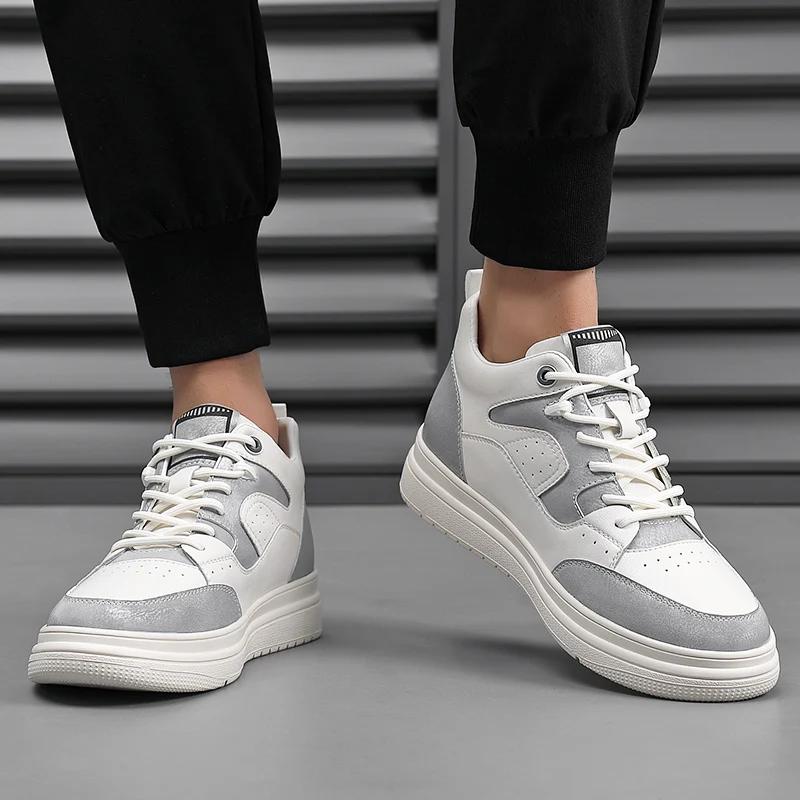 2024 Новые Кроссовки из коровьей кожи на толстой подошве для мужчин — фото 4