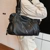 Shoulder Bag Women's 2 Large Capacity Commuter Crossbody Bag PU Portable Tote Bag