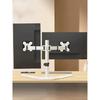 HILLPORT 10-32 Inch Dual Screen Monitor Arm Stand with Tilt & Rotate Function, Desktop Base PC Monitor Mount, Support VESA DZ18