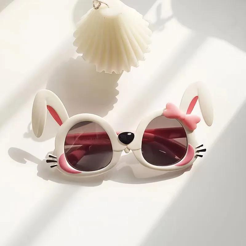 Children Girl'S Super Cute Little Rabbit Sunglasses Stylish Cartoon Children'S Glasses Baby Photography Cute Sun Glasses